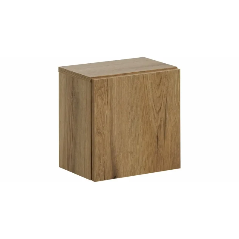 Mobile da bagno VANO - 1 porta - Colore quercia - L20 × P57 × H18 cm - Da appendere