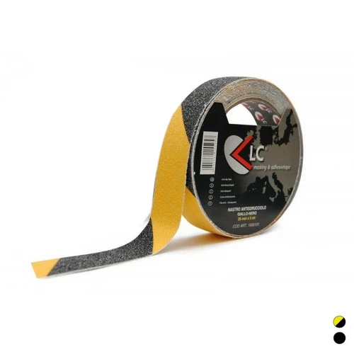 Nastro adesivo antisdrucciolo mm 25 x mt 5 giallo/nero