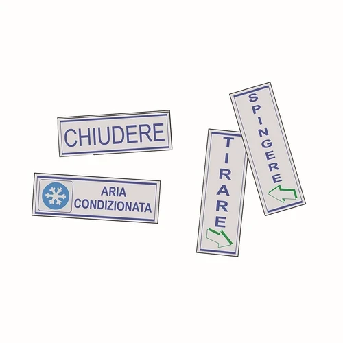 Etichetta adesiva segnaletica cm 15 x 5 aria condizionata