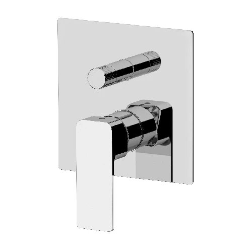 Miscelatore incasso doccia con deviatore a vitone icon visual inox