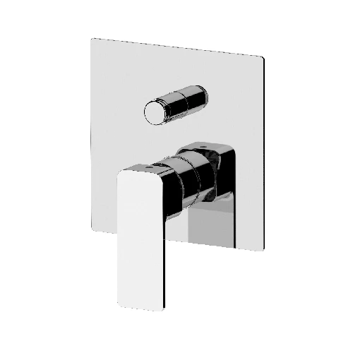 Miscelatore monocomando incasso con deviatore linea icon nero opaco