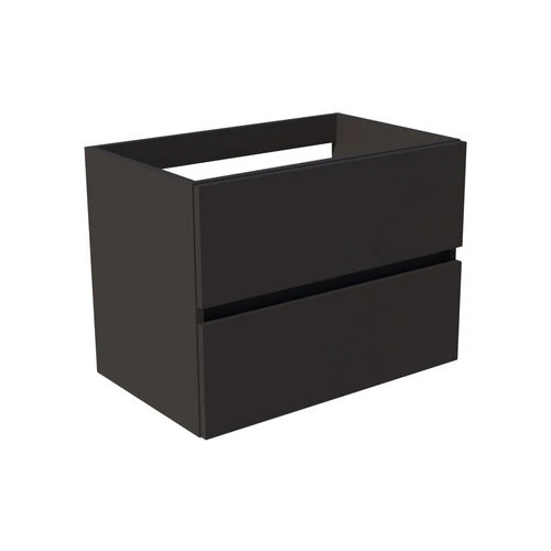 Base 2 cassetti sospesa city legno nodato cm 90