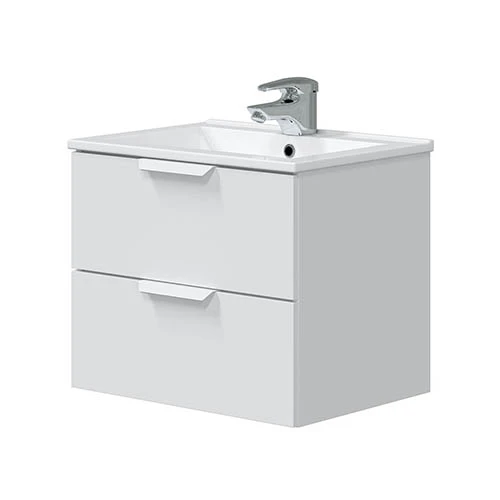 Mobile bagno sospeso one da montare cm 50 x 60 x 45 bianco lucido