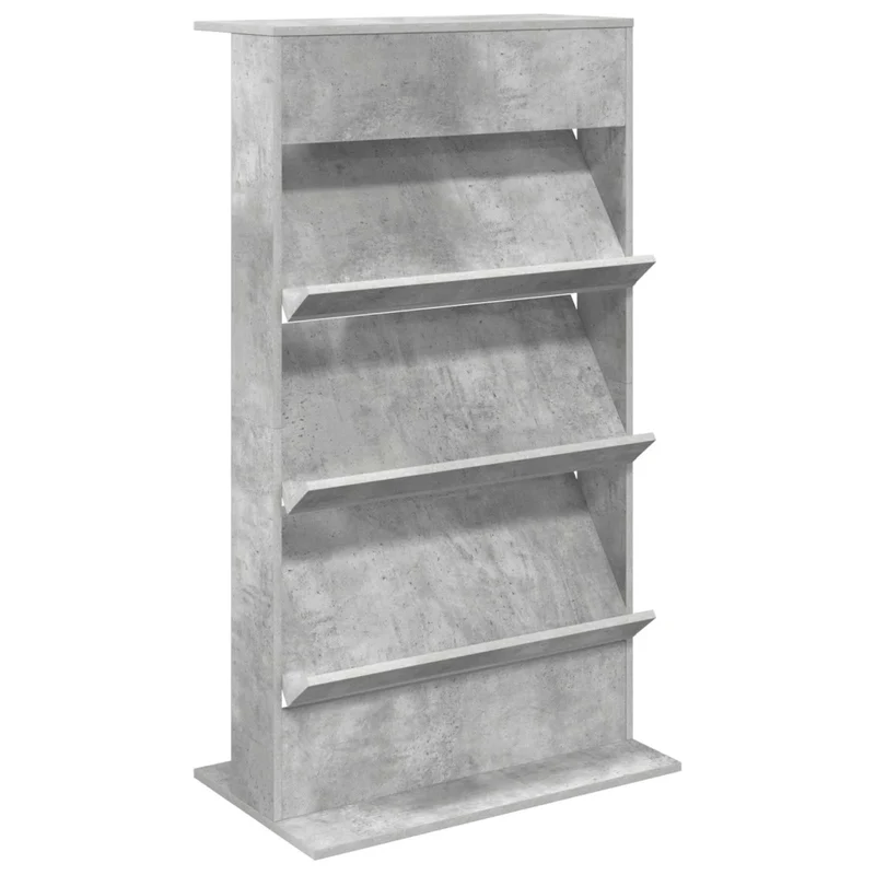 Scaffale per riviste Grigio cemento 70 x 41 x 126 cm