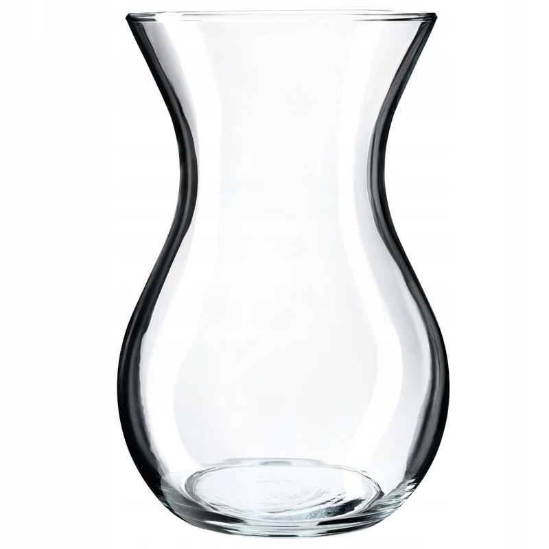 Vaso in vetro KADAX per fiori e bouquet, trasparente, liscio, classico, 18 cm