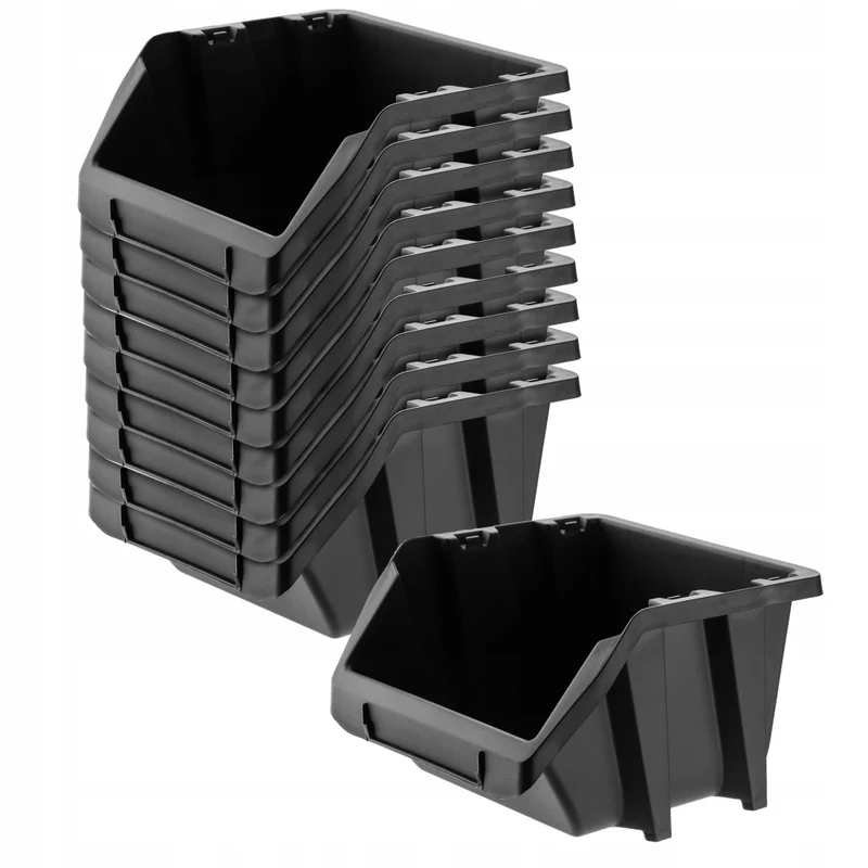 Set di 10 vassoi portaoggetti da officina KADAX, dimensioni: 118x98 mm.