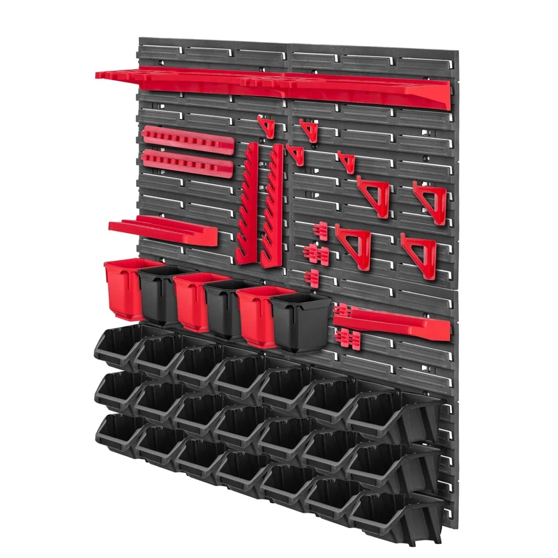 Pannello portautensili KADAX da parete per officina 78x78cm 51El Cassette portautensili per garage