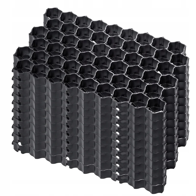 Griglia per prato KADAX Geogrid 60x40x4 cm 10 pezzi Giardino 590 Ton/M2