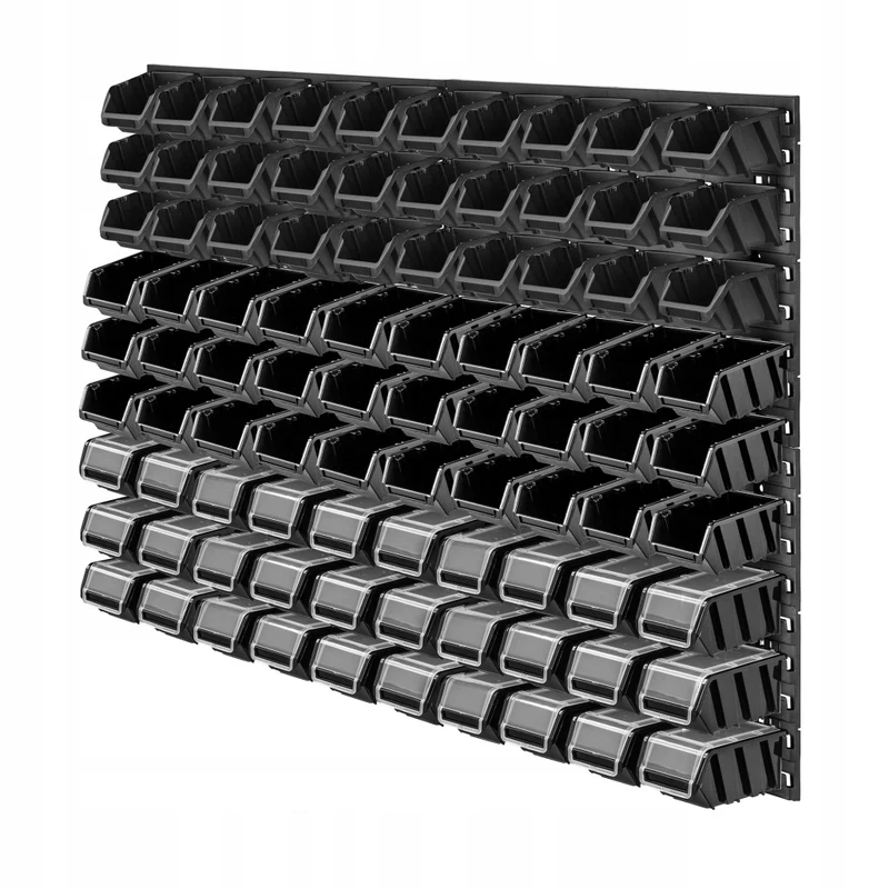 Pannello da officina KADAX Lokke 90 elementi 116 x 78 cm, nero