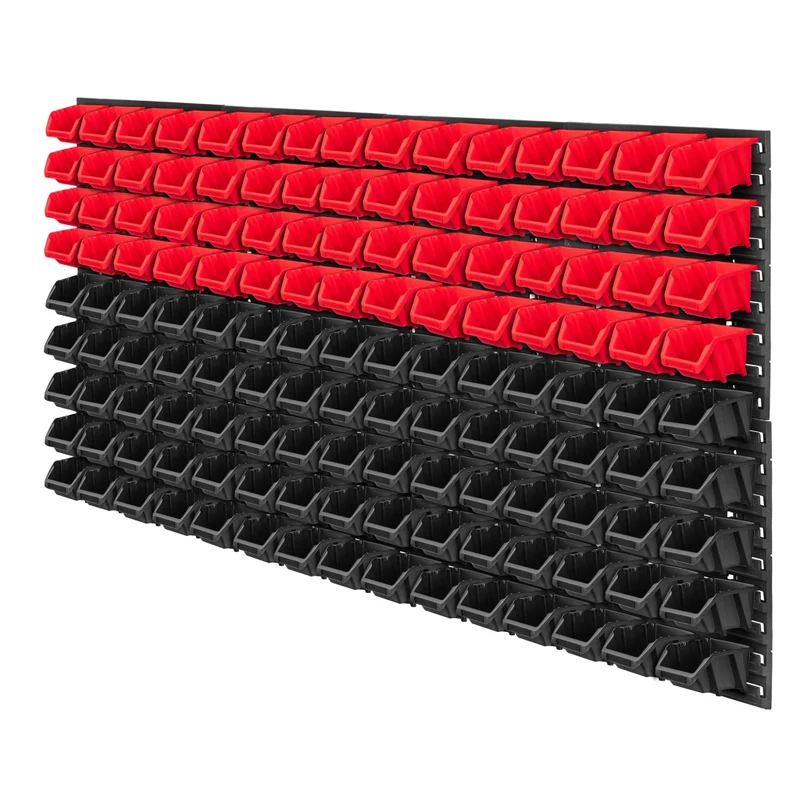 Pannello portautensili KADAX da parete per officina, 156x78 cm, 135 cubi, per officina e garage.