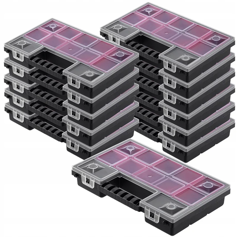Set di 12 contenitori organizer per officina KADAX con 6 cassetti, ideali per garage.