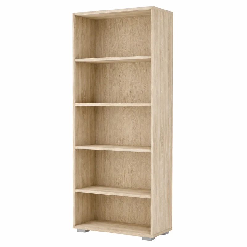 Scaffale Libreria Casaria Vela 190 cm a 5 Ripiani per Ufficio e Soggiorno