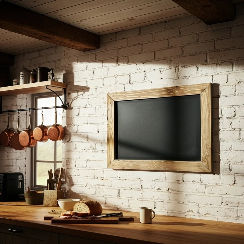 Kreidetafel mit Altholzrahmen | KT R7