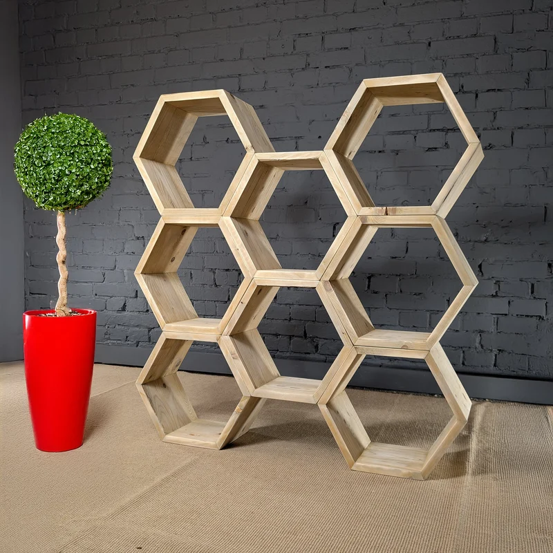 Standregal Wabenform | Kleine Hexe STR