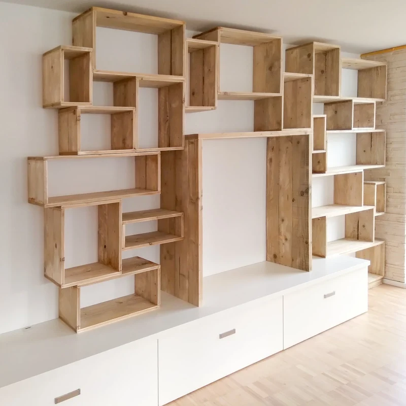 Modulares Bauholzregal | Jassi