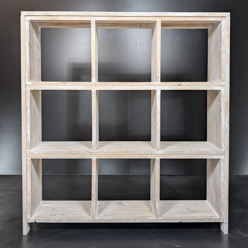 Laura-BE - Altweiss Bücherregal Sideboard Massivholz