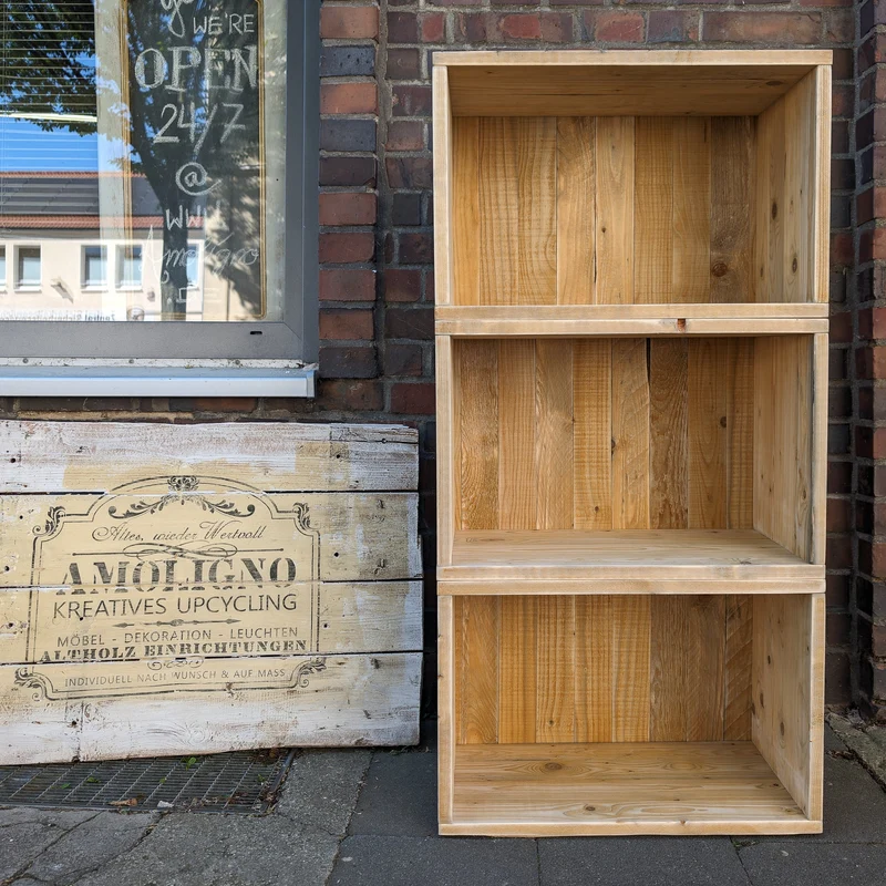 Modulares Baukasten Regal mit Rückwand