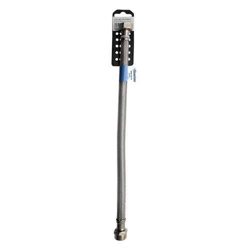 Flessibile inox modello normale cm. 40 s-brico dn10 ff 3/8 x 3/8