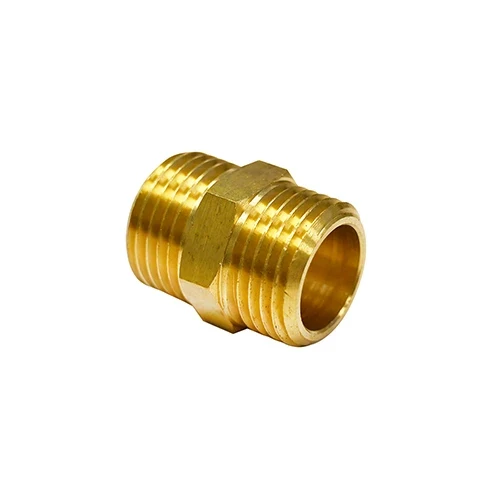 Nipple in ottone per tubi gas e acqua 1/2