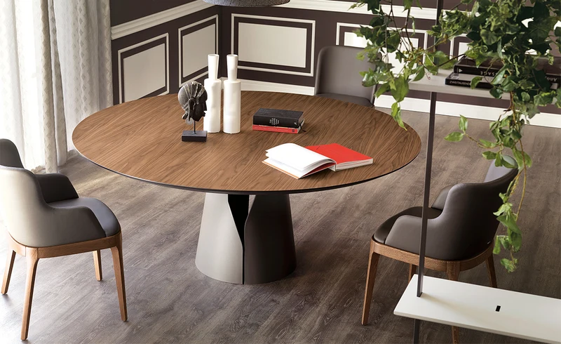 Tavolo Rotondo Giano Wood - Cattelan Italia