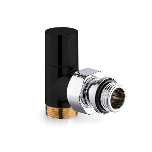 Valvola a squadra tondera light 1/2 nero