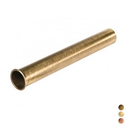 Canotto in ottone con flangia d. 26x300 bronzato/flangia 1