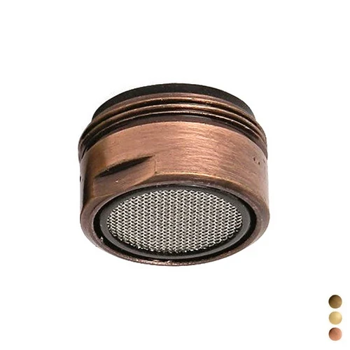 Aeratore con filtro maschio 24x1 m 24x1 bronzato