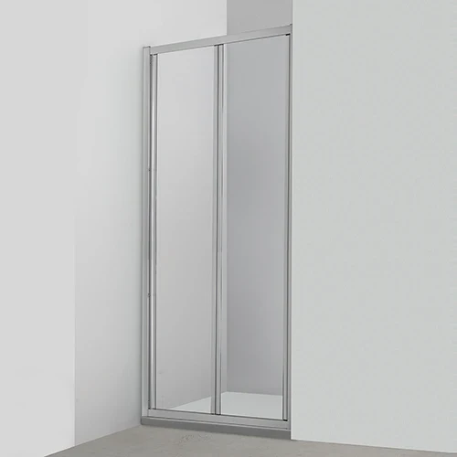 Porta doccia a libro fast plus cristallo cm 97-101 profilo cro/vetr. tras
