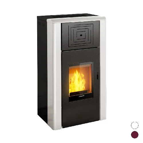 Termostufa idro a pellet nocciolino venua 24 kw bianco