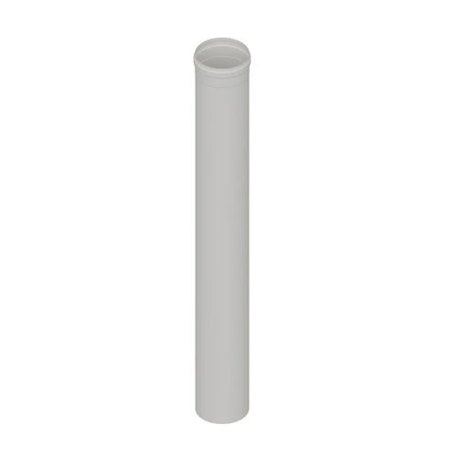 Elemento diritto in acciaio aisi 304l mt 0 50 per cappe diam. 130 bianco