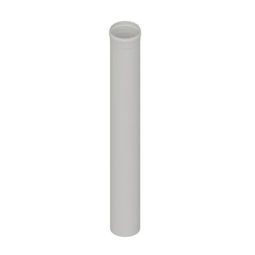 Elemento diritto in acciaio aisi 304l mt 1 per cappe diam. 150 bianco