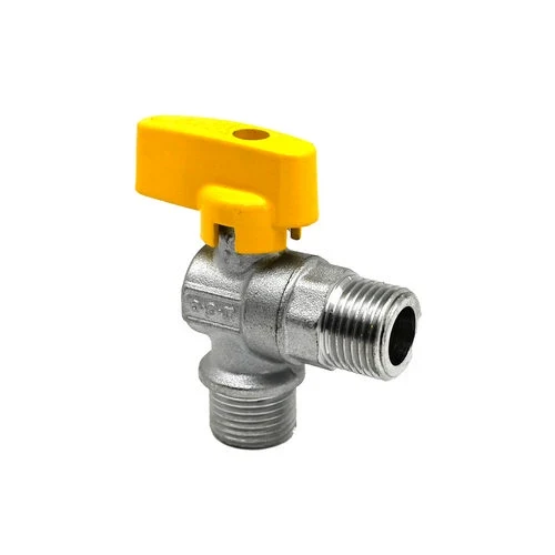 Rubinetto gas ad angolo mm 1/2 x 1/2