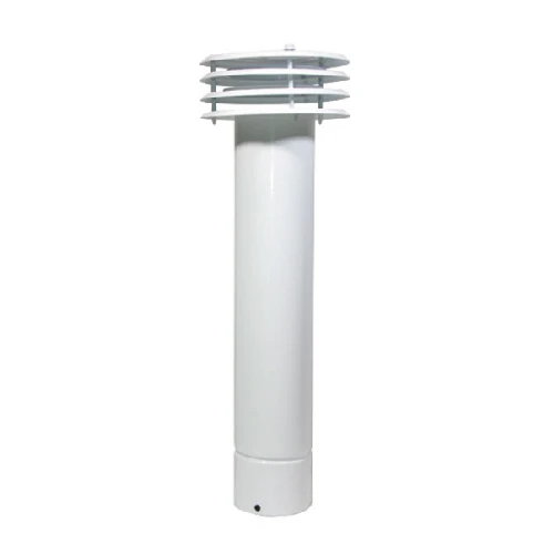 Esalatore fumo ventilato in lamiera verniciata bianca diam. 130