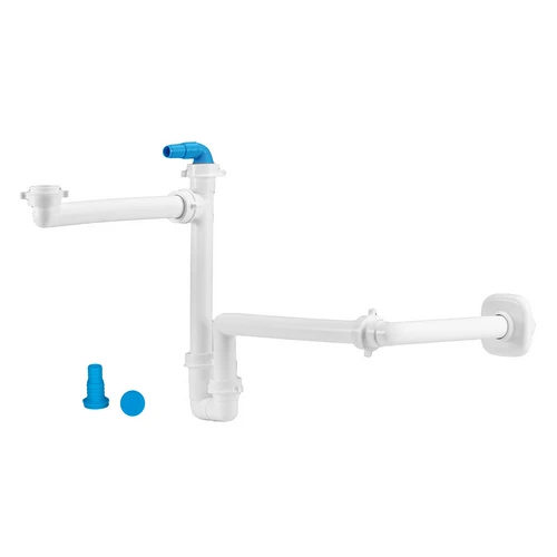 Sifone salvaspazio per lavabo disassato 1 1/4 d. 32-40 mm