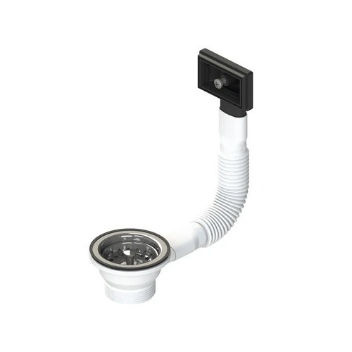 Piletta d.70 mm tappo cestello con troppieno rettangolare 1 1/2