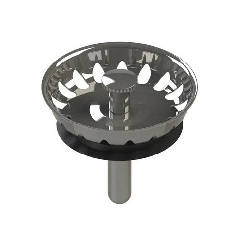 Tappo cestellino inox dm 52 mod. lux per piletta -