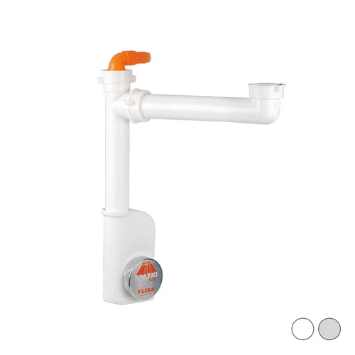 Sifone salva spazio 1 nt evolution per lavelli 1 1/2 d. 40 mm bianco