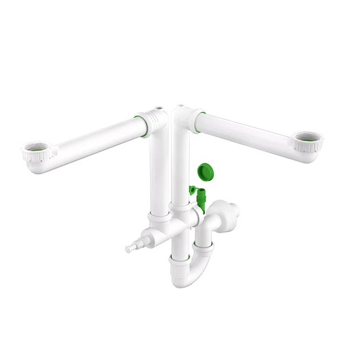 Sifone salva spazio 2 vie ring-one per lavelli cucine 1 1/2