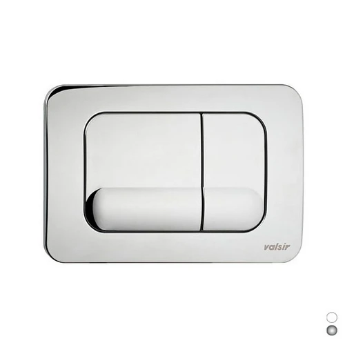 Placca doppio scarico tropea valsir cromato lucido