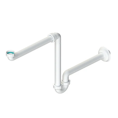 Sifone autopulente salvaspazio per lavabo 1 1/4 x 32