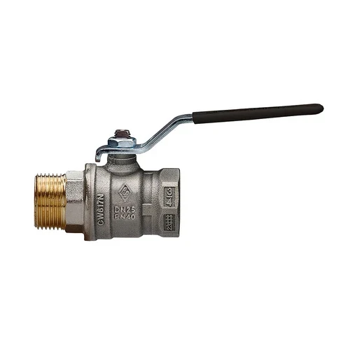 Valvola a sfera a passaggio totale mf leva acciaio junior sfer 1/2 dn 15 pn 40