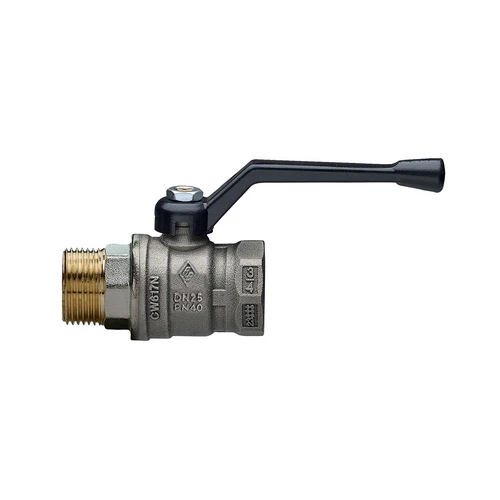 Valvola a sfera a passaggio totale mf con leva junior-sfer 1 dn 25 pn 40