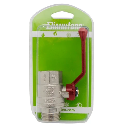 Valvola a sfera mf con leva blister 1 dn 25 pn 40