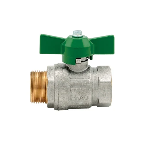 Valvola a sfera ideal dvgw mf passaggio totale con farfalla 1 dn 25 40 bar / 580 psi