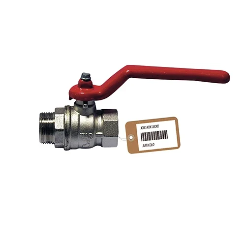 Valvola a sfera mf con leva f-brico 3/8 dn 10 pn 64