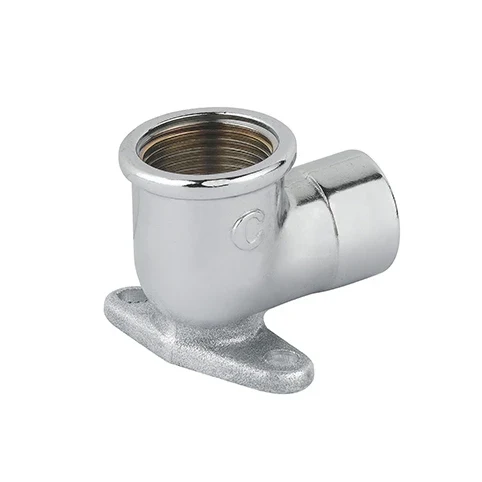 Gomito ff con flangia ottone cromo 1/2