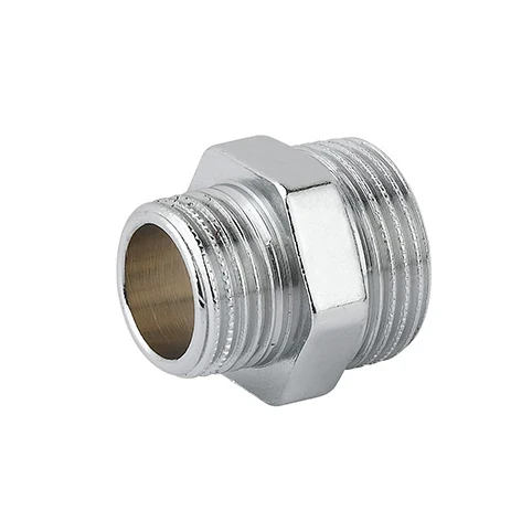 Niplles doppio ridotto mm ottone cromo 1/4 x 1/2