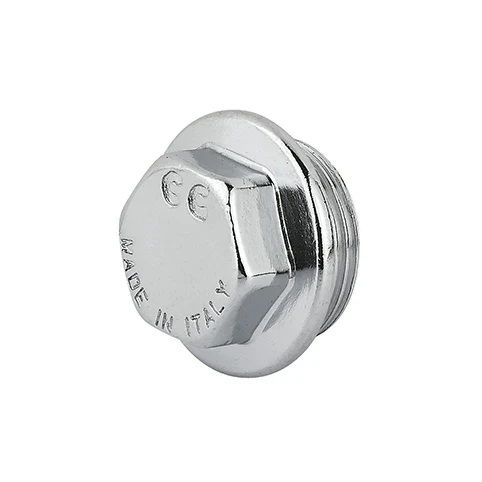 Tappo maschio ottone cromo 1