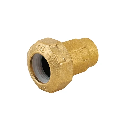 Raccordo femmina ridotto in ottone per tubo pe 1/2 x 25