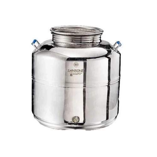 Contenitore acciaio inox per uso alimenti sansone lt. 15